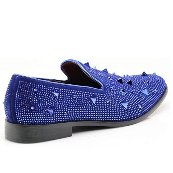 Men's Vintage Spike Dress Loafers Slip On Fashion Shoes Classic Tuxedo Dress 24s - Picture 4 of 7